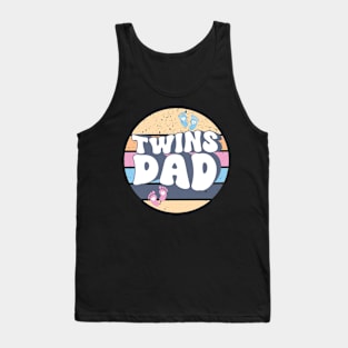 Twin Dad Father of Twins Gift For Men Father day Tank Top